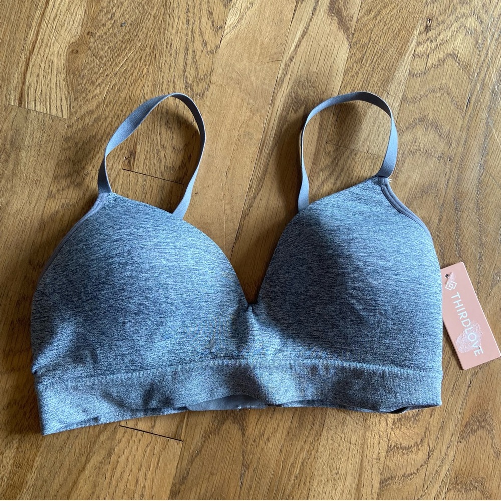 Womens thirdlove bra grey size small NWT